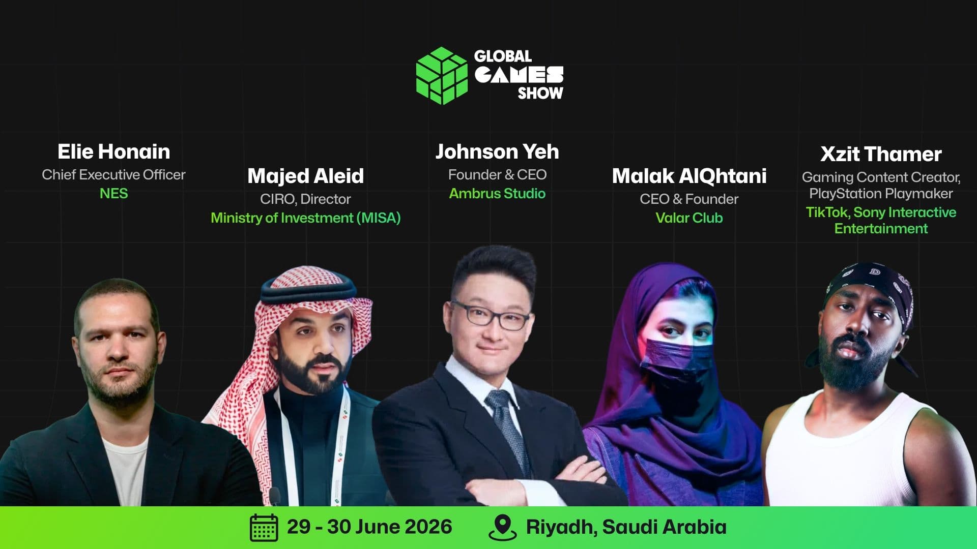Global Games Show Riyadh Unveils Star-Studded Speaker Lineup For 2026 Event
